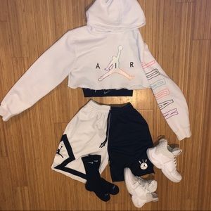 Air Jordan cropped hoodie